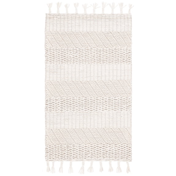 SAFAVIEH Natura Danny Striped Area Rug, Ivory, 4' x 6'