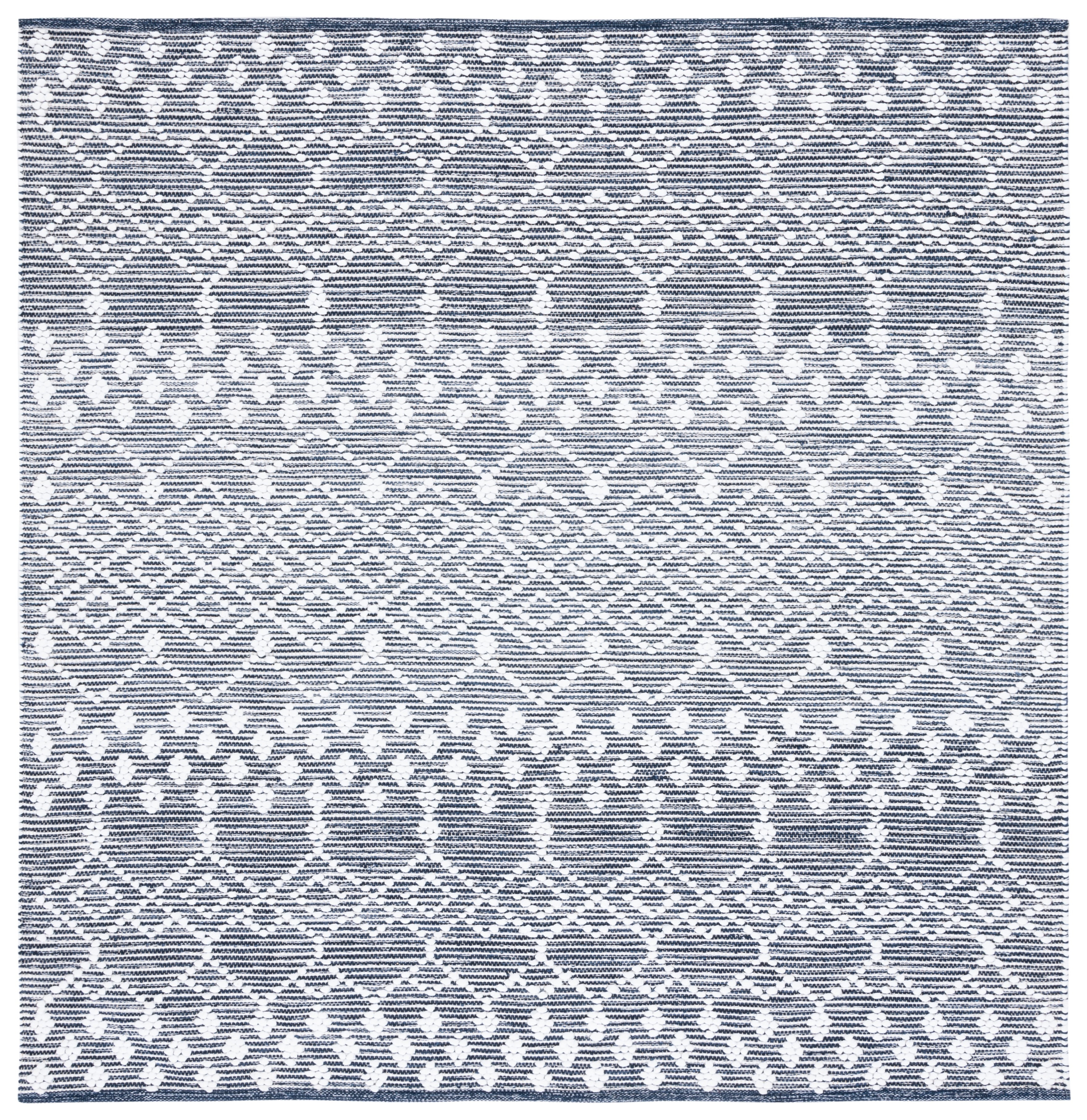 SAFAVIEH Natura Dashiell Geometric Area Rug, Charcoal/Ivory, 6' x 6' Square