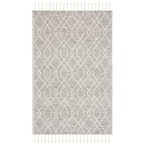 SAFAVIEH Natura Dean Geometric Wool Area Rug, Ivory/Black, 8' x 10'
