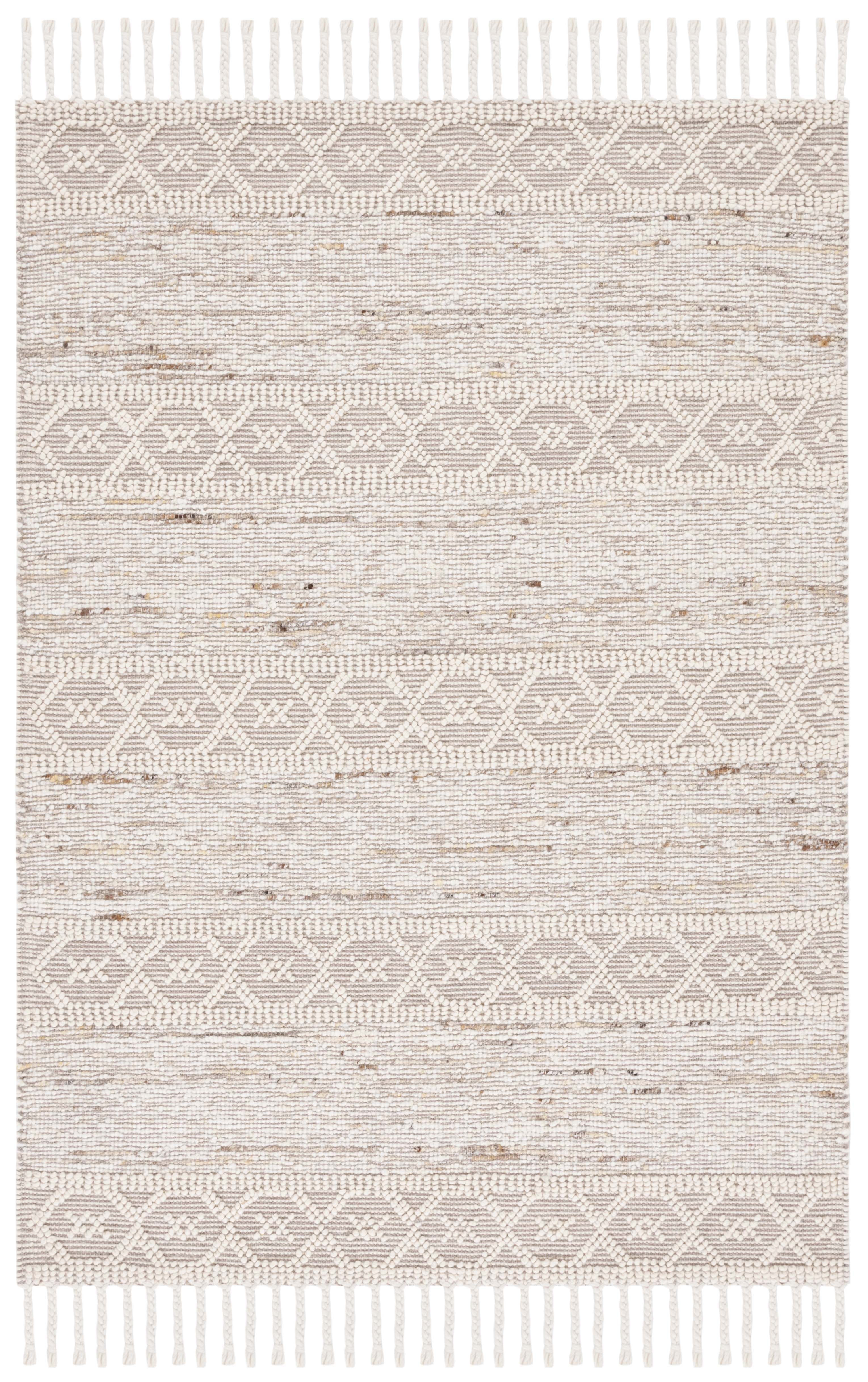 Ivory Elegance 5' x 8' Handmade Wool Area Rug