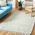 thumbnail image 1 of SAFAVIEH Natura Dortha Geometric Area Rug, Ivory/Light Green, 5' x 8', 1 of 5