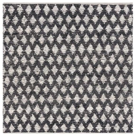 SAFAVIEH Natura Duncan Diamond Area Rug, Beige/Black, 6' x 6' Square