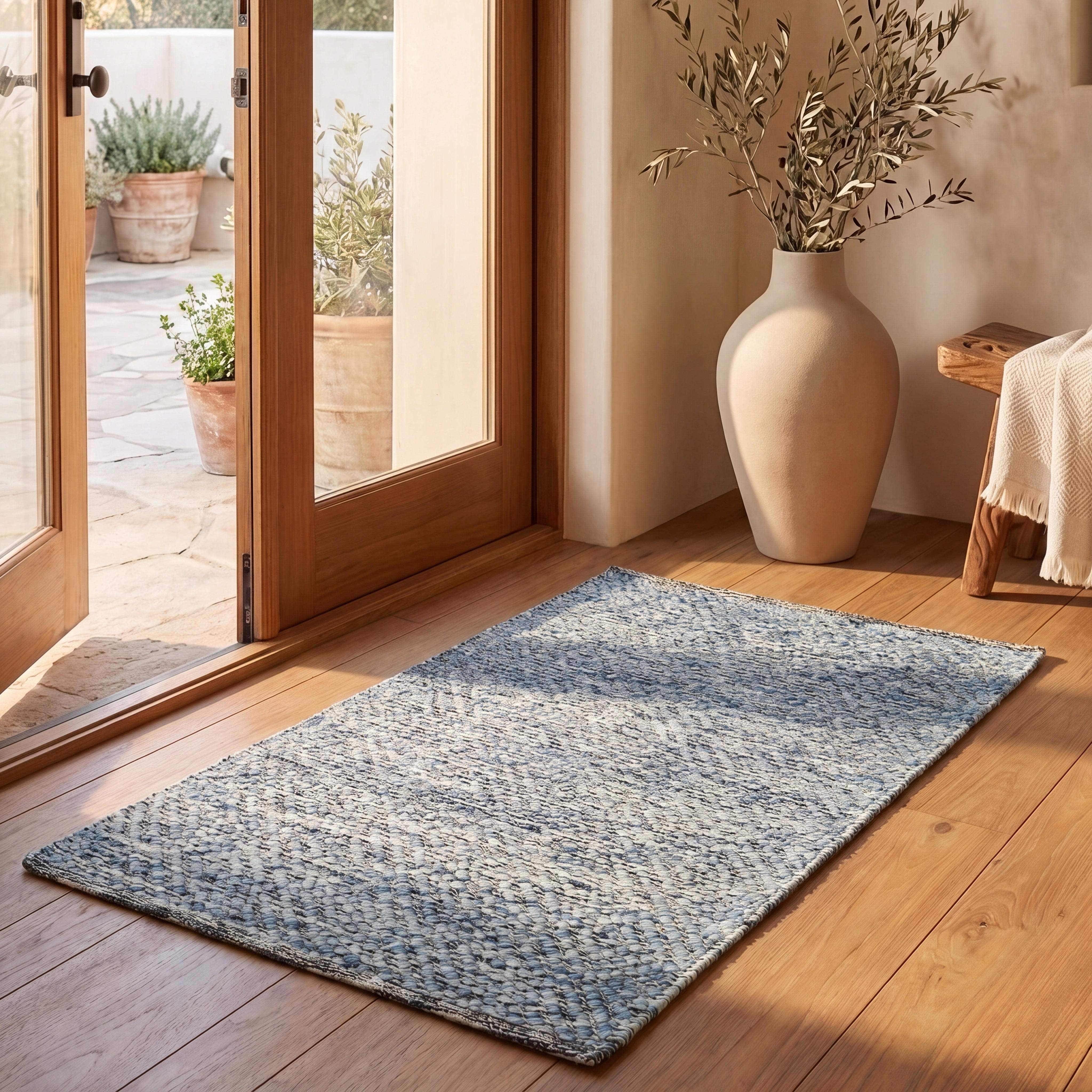 Safavieh Natura Eanna Geometric Area Rug, Blue, 5' x 8'