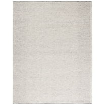 SAFAVIEH Natura Eanna Geometric Wool Runner Rug, Ivory/Light Grey, 2'3" x 8'