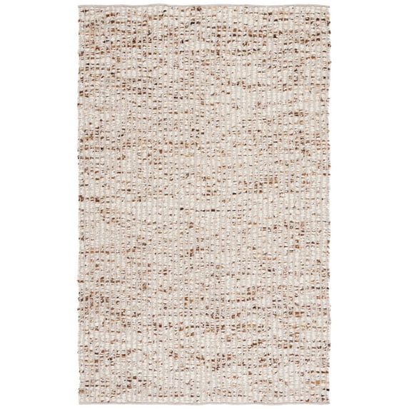 SAFAVIEH Natura Edith Distressed Area Rug, Ivory/Beige, 5' x 8'
