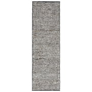 SAFAVIEH Natura Edith Distressed Runner Rug, Black/Ivory, 2'3" x 8'
