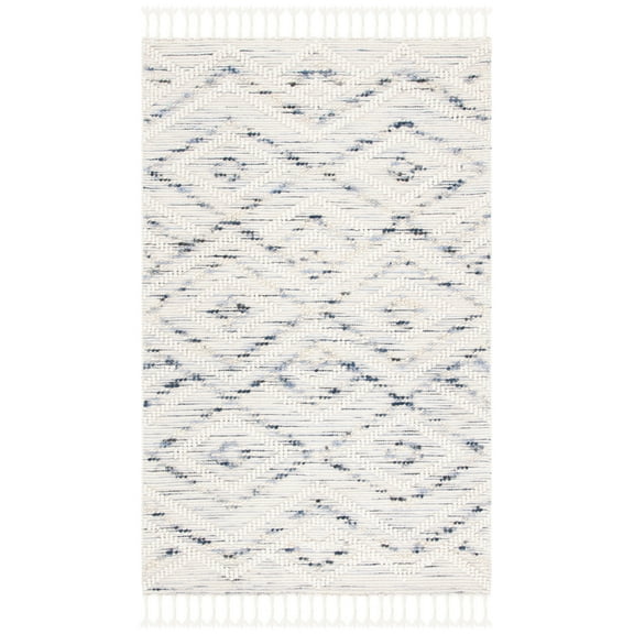 SAFAVIEH Natura Embla Southwestern Area Rug, Ivory/Blue, 8' x 10'