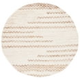 thumbnail image 1 of SAFAVIEH Natura Emmit Abstract Area Rug, Ivory/Brown, 4' x 4' Round, 1 of 11