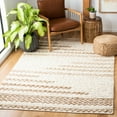 thumbnail image 1 of SAFAVIEH Natura Emmit Abstract Area Rug, Ivory/Brown, 6' x 9', 1 of 10
