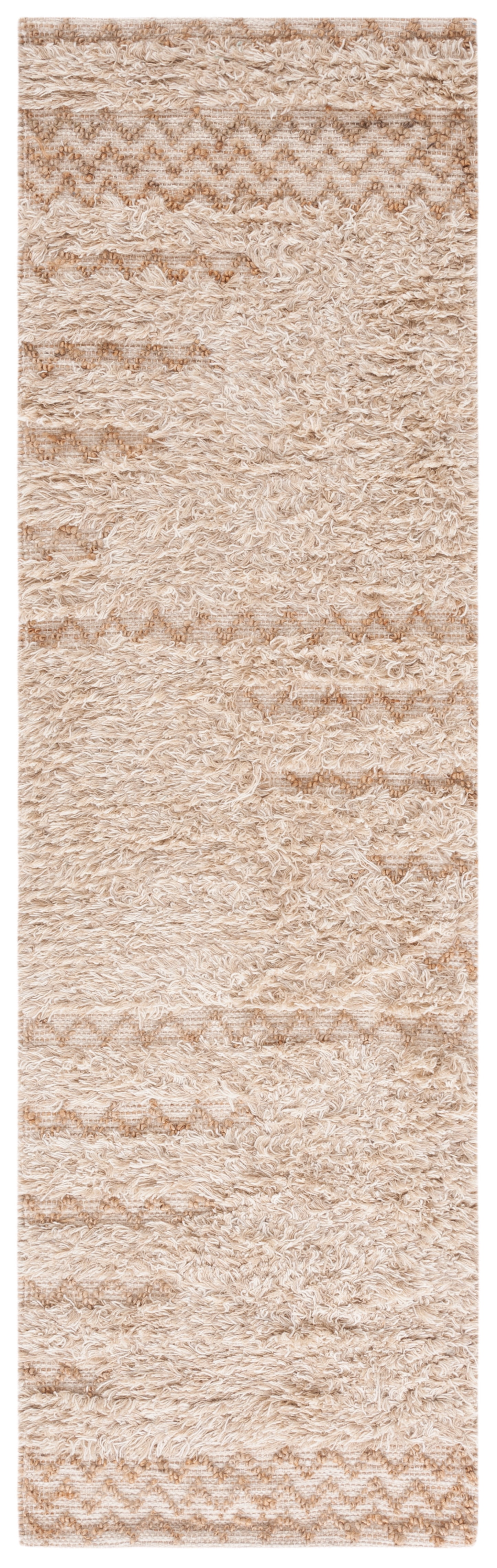 SAFAVIEH Natura Emmit Abstract Runner Rug, Beige/Natural, 2'3" x 8'
