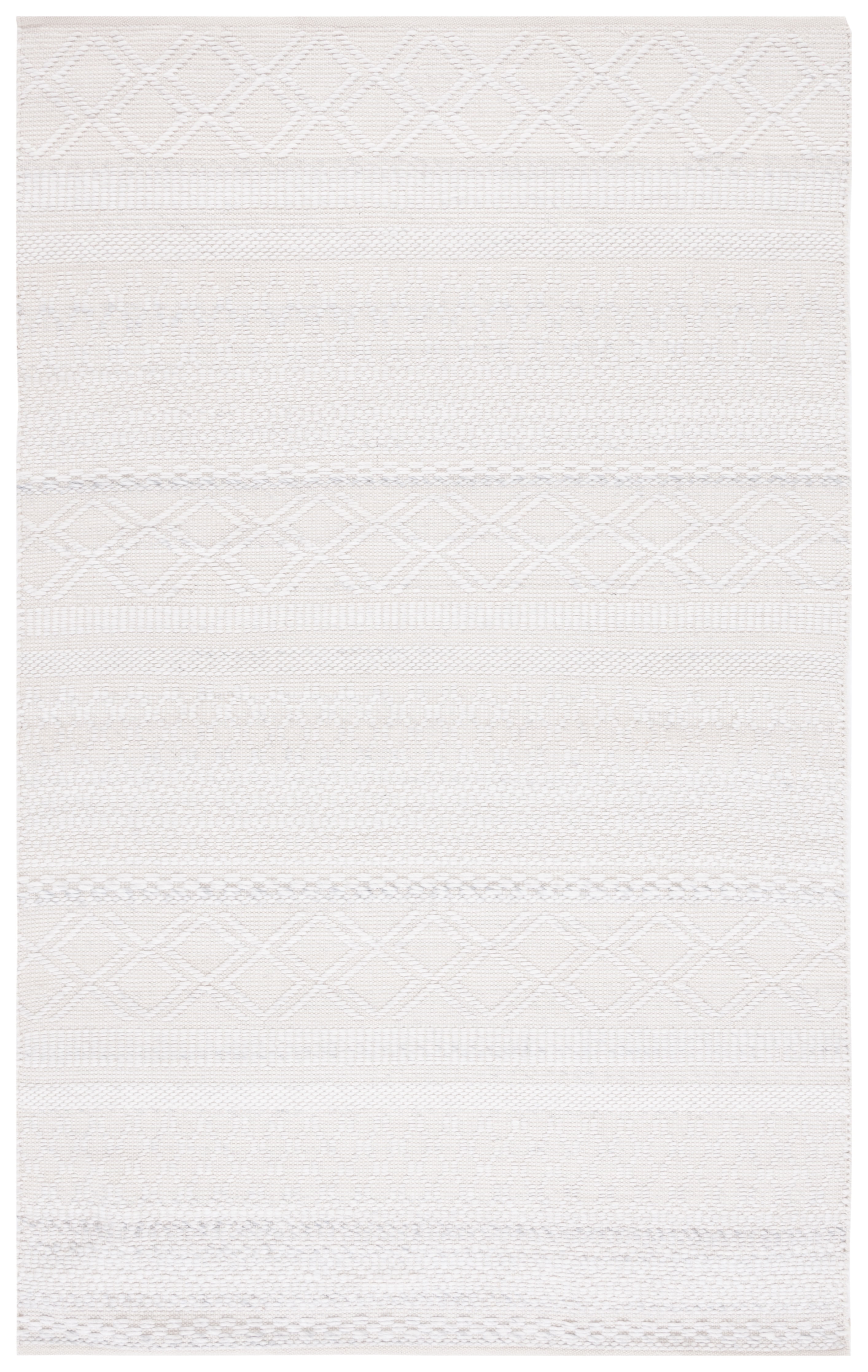 SAFAVIEH Natura Felicity Geometric Polyester Area Rug, Ivory, 5' x 8'