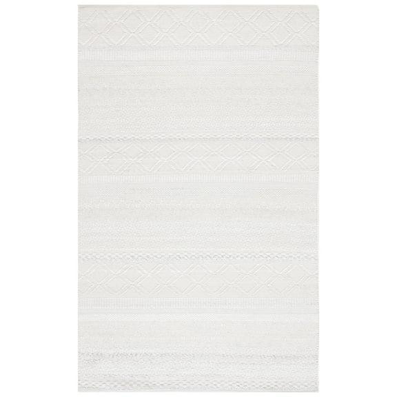 SAFAVIEH Natura Felicity Geometric Polyester Area Rug, Ivory, 8' x 10'