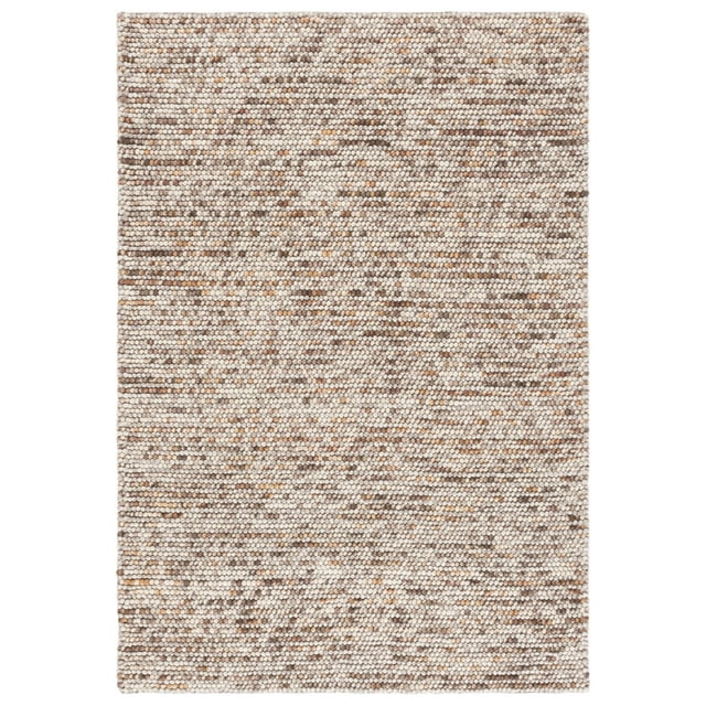 SAFAVIEH Natura Feride Geometric Area Rug, Dark Brown/Beige, 6' x 9'