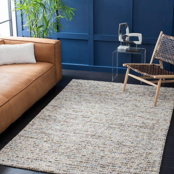 SAFAVIEH Natura Feride Geometric Area Rug, Ivory/Multi, 2'3" x 4' - Scandinavian Design, Ivory & Multi, Handmade Wool Blend, Ideal for Living Room, Bedroom, Dining Space
