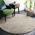 thumbnail image 1 of SAFAVIEH Natura Feride Geometric Area Rug, Ivory/Multi, 4' x 4' Round - Scandinavian Design, Ivory & Multi, Handmade Wool Blend, Ideal for Living Room, Bedroom, Dining Space, 1 of 11