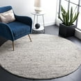 thumbnail image 1 of SAFAVIEH Natura Feride Geometric Area Rug, Light Grey/Ivory, 4' x 4' Round - Scandinavian Design, Light Grey & Ivory, Handmade Wool Blend, Ideal for Living Room, Bedroom, Dining Space, 1 of 11