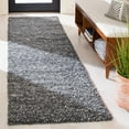 thumbnail image 1 of SAFAVIEH Natura Feride Geometric Runner Rug, Dark Grey, 2'3" x 8' - Scandinavian Design, Dark Grey, Handmade Wool Blend, Ideal for Living Room, Bedroom, Dining Space, Entryway, Hallway, Kitchen, 1 of 11