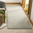 thumbnail image 1 of SAFAVIEH Natura Feride Geometric Runner Rug, Silver, 2'3" x 22' - Scandinavian Design, Silver, Handmade Wool Blend, Ideal for Living Room, Bedroom, Dining Space, Entryway, Hallway, Kitchen, 1 of 8