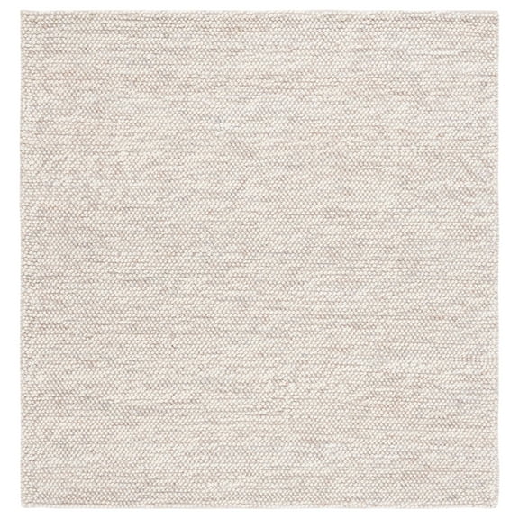 SAFAVIEH Natura Finn Distressed Area Rug, Beige/Ivory, 4' x 4' Square