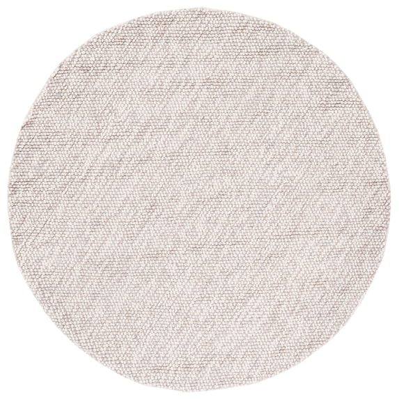 SAFAVIEH Natura Finn Distressed Area Rug, Beige/Ivory, 6' x 6' Round