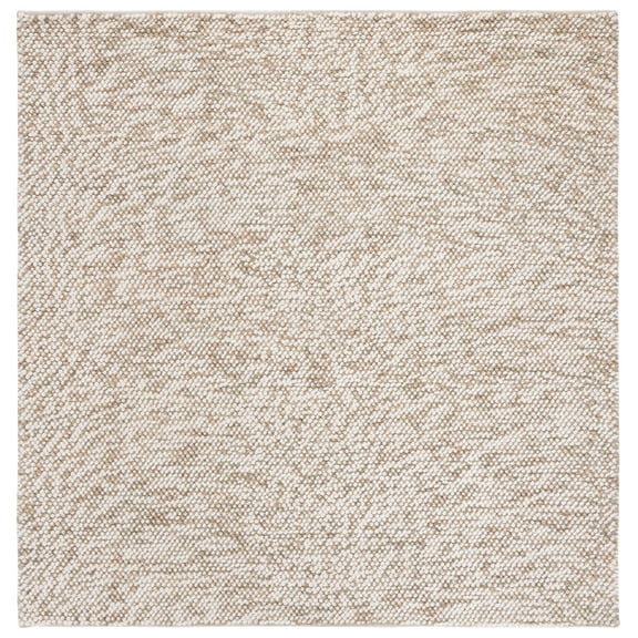 SAFAVIEH Natura Finn Distressed Area Rug, Sage/Ivory, 6' x 6' Square