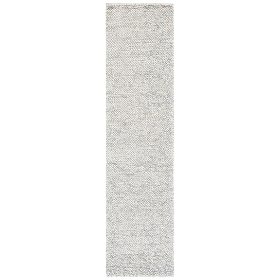 SAFAVIEH Natura Finn Distressed Runner Rug, Grey/Ivory, 2'3" x 5'
