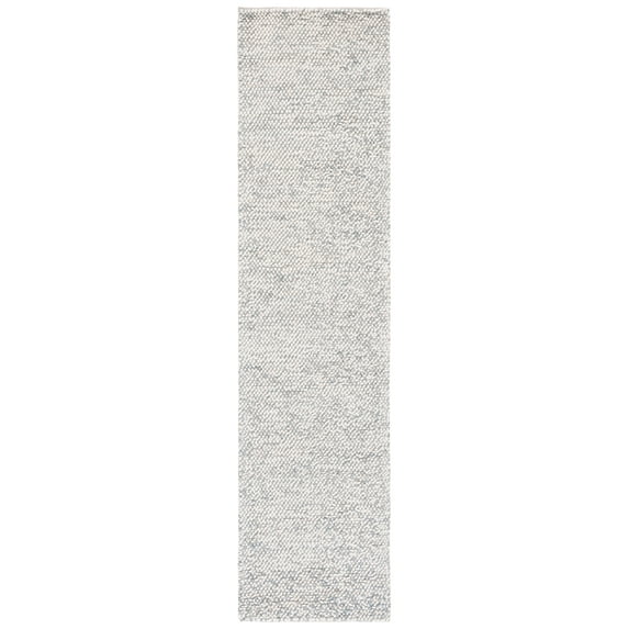 SAFAVIEH Natura Finn Distressed Runner Rug, Grey/Ivory, 2'3" x 7'