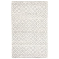 SAFAVIEH Natura Floella Geometric Area Rug, Ivory/Blue, 8' x 10'