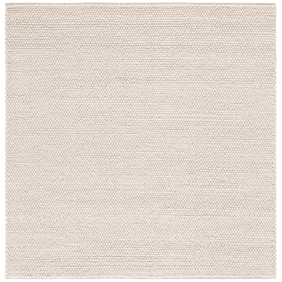 SAFAVIEH Natura Fredrick Striped Area Rug, Ivory, 4' x 4' Square