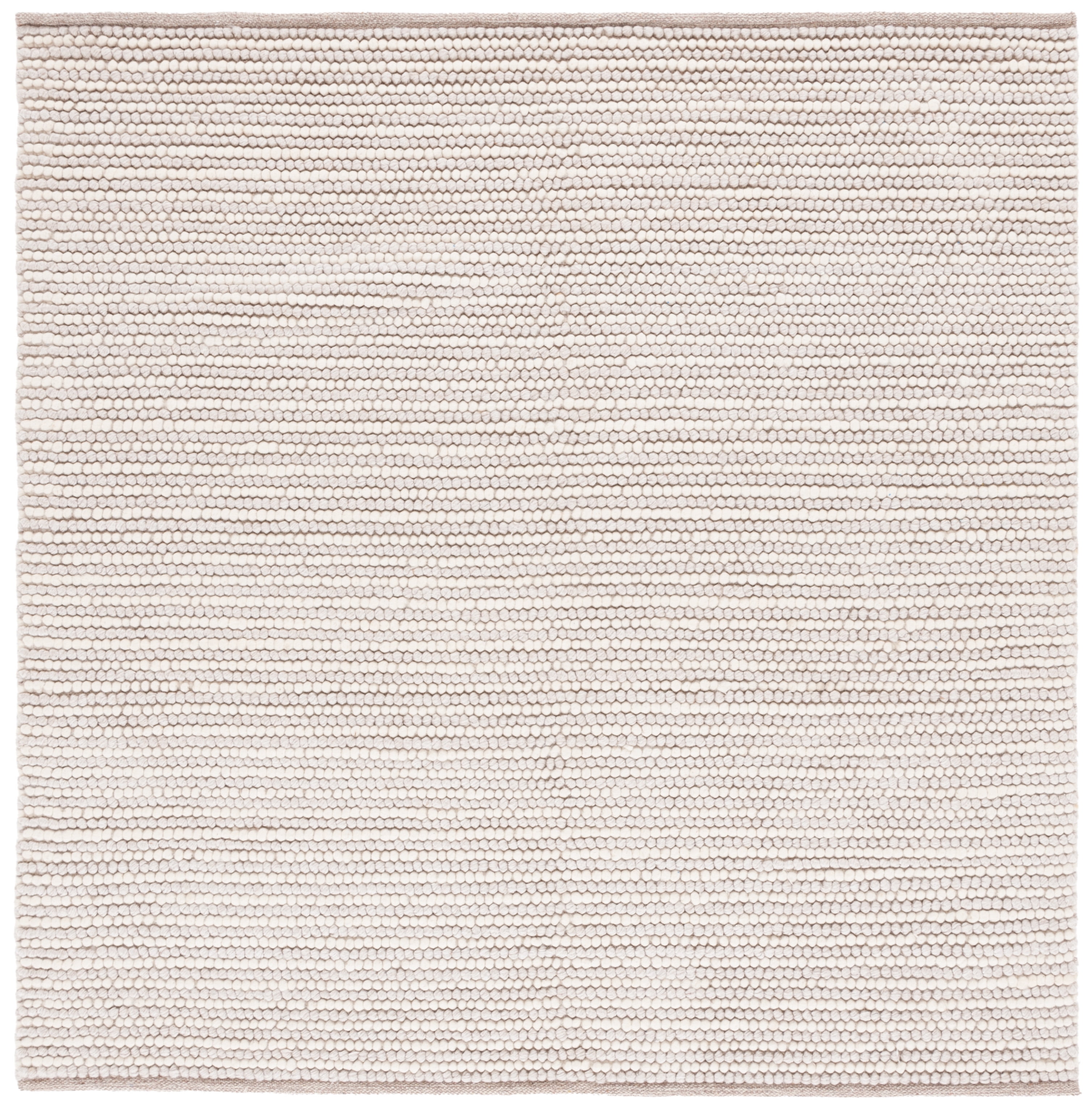 SAFAVIEH Natura Fredrick Striped Area Rug, Ivory/Beige, 12' x 12' Square
