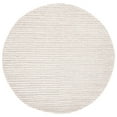 thumbnail image 1 of SAFAVIEH Natura Fredrick Striped Area Rug, Ivory/Beige, 4' x 4' Round, 1 of 11