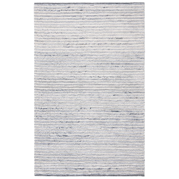 SAFAVIEH Natura Fredrick Striped Area Rug, Ivory/Blue, 5' x 8'