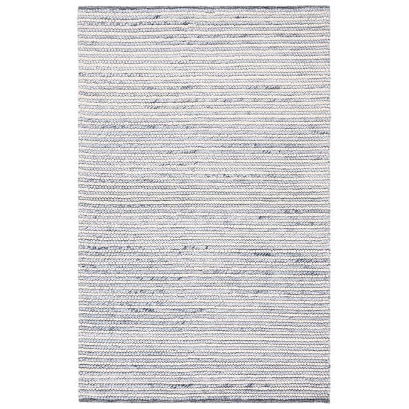 SAFAVIEH Natura Fredrick Striped Area Rug, Ivory/Blue, 6' x 9'