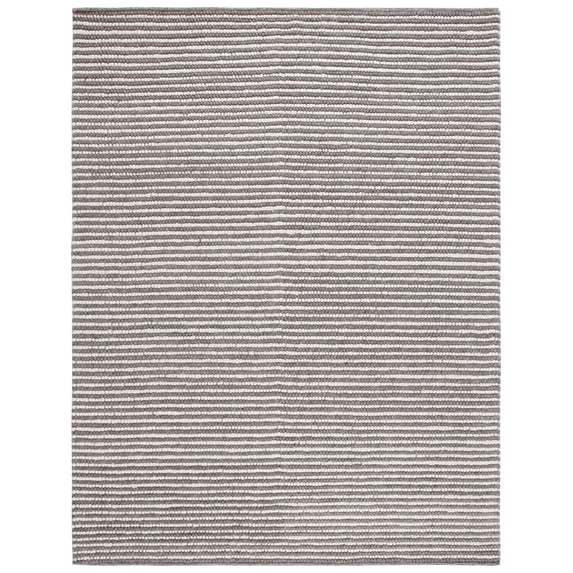 SAFAVIEH Natura Fredrick Striped Area Rug, Ivory/Dark Brown, 10' x 14'