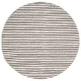 thumbnail image 1 of SAFAVIEH Natura Fredrick Striped Area Rug, Ivory/Dark Brown, 6' x 6' Round, 1 of 10