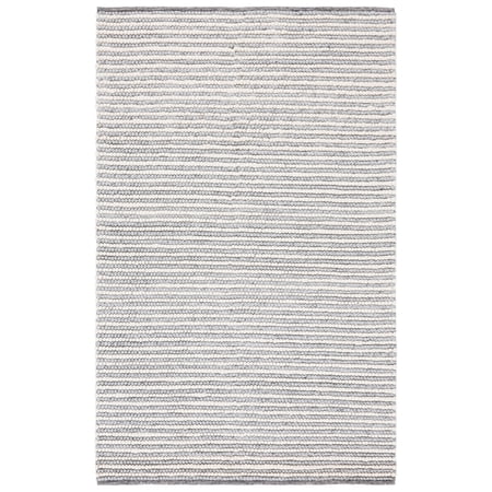 SAFAVIEH Natura Fredrick Striped Area Rug, Ivory/Grey, 4' x 6'