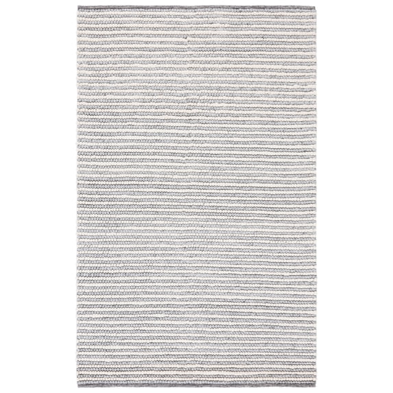 SAFAVIEH Natura Fredrick Striped Area Rug, Ivory/Grey, 5' x 8'
