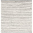 thumbnail image 1 of SAFAVIEH Natura Fredrick Striped Area Rug, Ivory/Light Grey, 4' x 4' Square, 1 of 9