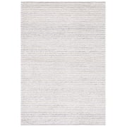 SAFAVIEH Natura Fredrick Striped Area Rug, Ivory/Light Grey, 5' x 8'