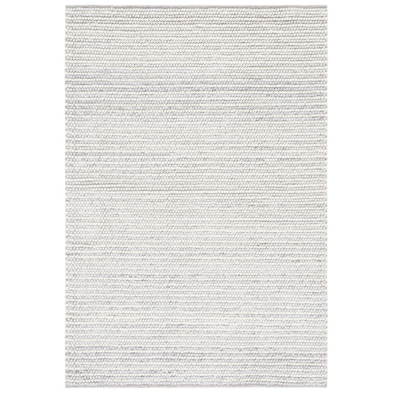 SAFAVIEH Natura Fredrick Striped Area Rug, Ivory/Light Grey, 5' x 8'
