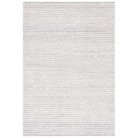 SAFAVIEH Natura Fredrick Striped Area Rug, Ivory/Light Grey, 6' x 9'