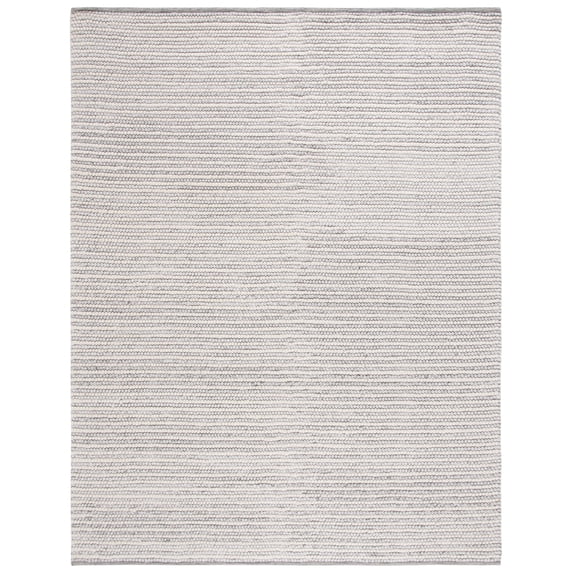 SAFAVIEH Natura Fredrick Striped Area Rug, Ivory/Light Grey, 8' x 10'