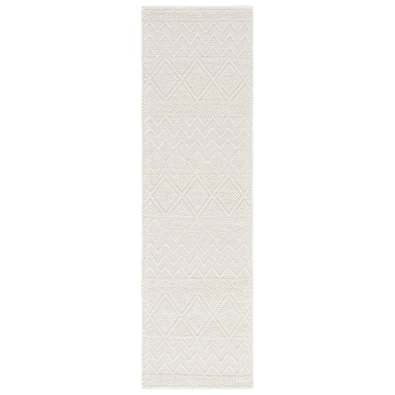 SAFAVIEH Natura Georgiana Diamond Runner Rug, Ivory, 2'3" x 9'