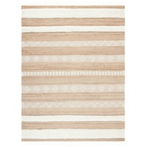 SAFAVIEH Natura Gladwin Striped Area Rug, Natural/Ivory, 8' x 10'