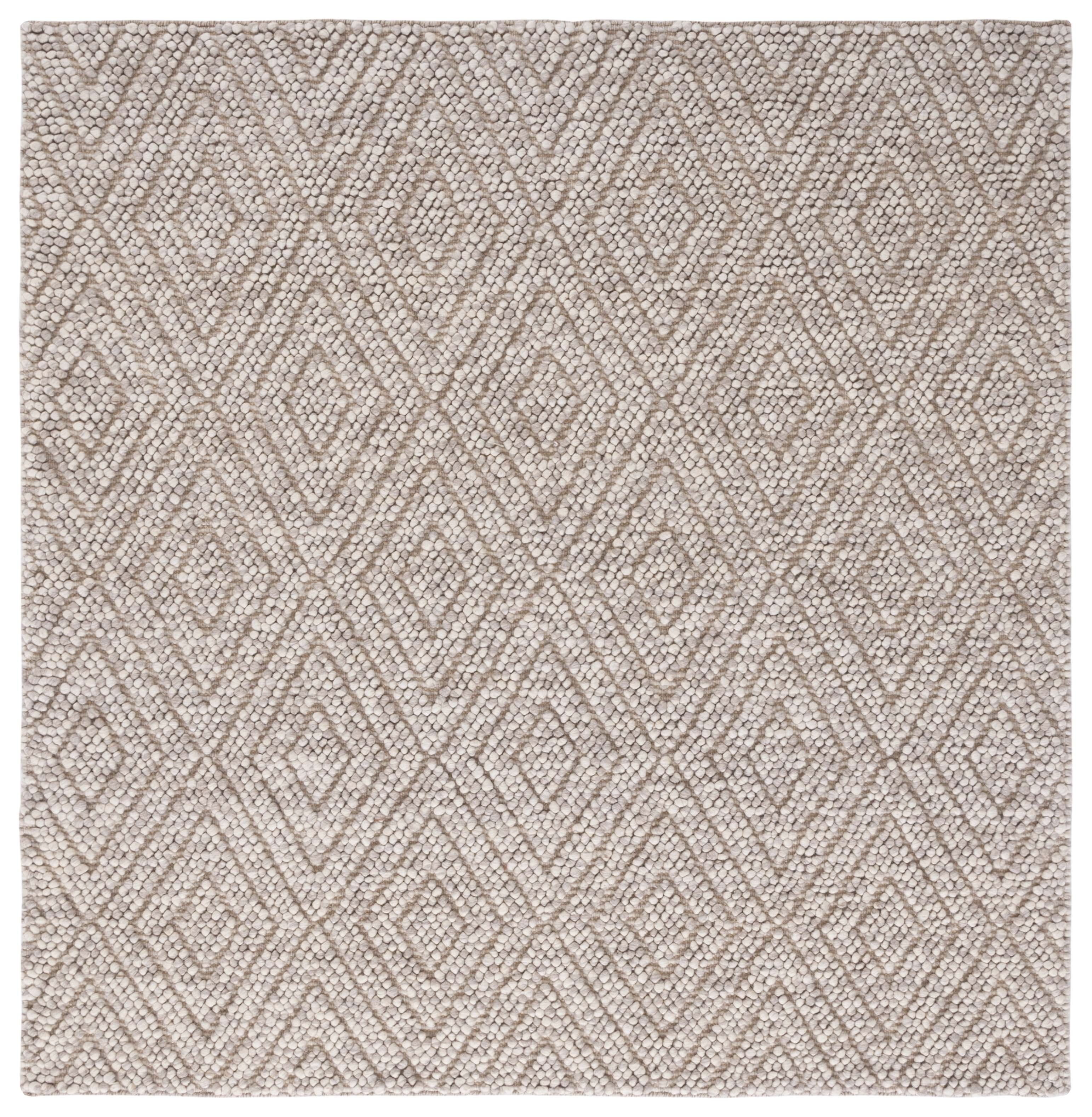 SAFAVIEH Natura Glenda Geometric Area Rug, Beige, 6' x 6' Square