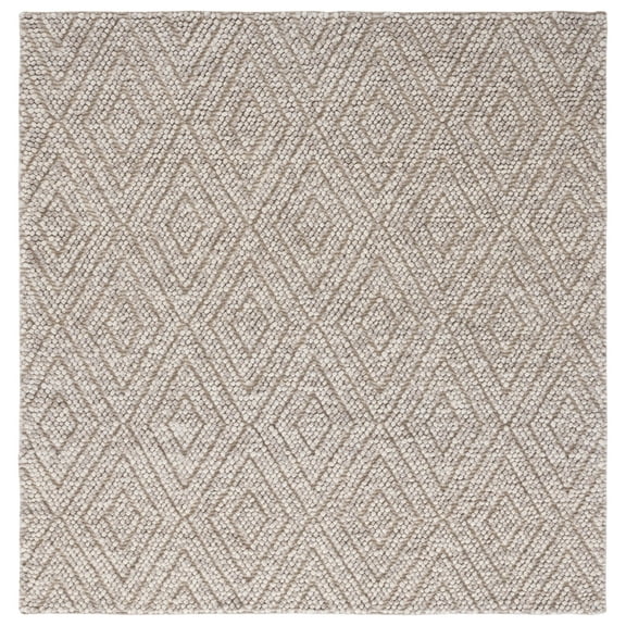 SAFAVIEH Natura Glenda Geometric Area Rug, Beige, 6' x 6' Square