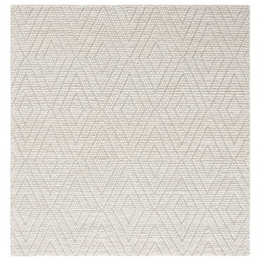 SAFAVIEH Natura Glenda Geometric Area Rug, Ivory, 6' x 6' Square