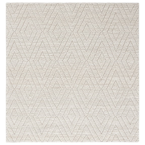 SAFAVIEH Natura Glenda Geometric Area Rug, Ivory, 6' x 6' Square