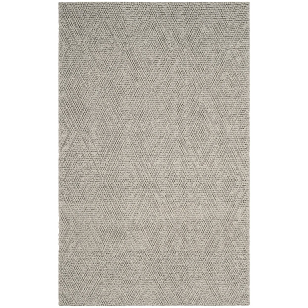SAFAVIEH Natura Glenda Geometric Area Rug, Silver, 6' x 6' Round