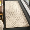 thumbnail image 1 of SAFAVIEH Natura Glenda Geometric Diamonds Wool Runner Rug, Beige, 2'3" x 8', 1 of 6